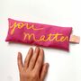 You Matter Lavender Eye Pillow, thumbnail 1 of 2