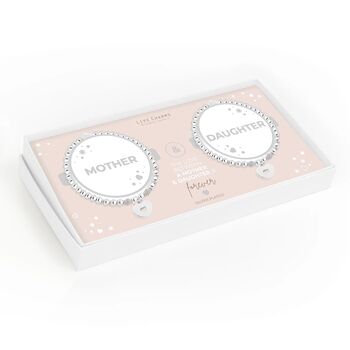 Mother And Daughter Heart Charm Bracelet Set, 2 of 4