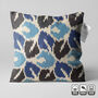 Ikat Handwoven Cushion Cover With Leaf Pattern, thumbnail 1 of 8