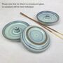 Fair Trade Stoneware Ceramic Round Incense Stick Holder, thumbnail 4 of 12