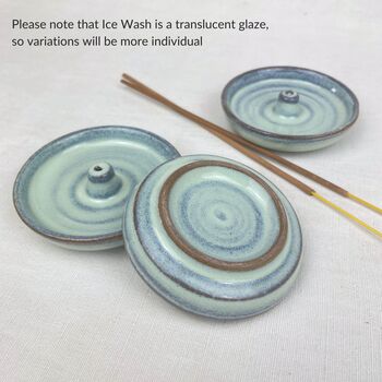Fair Trade Stoneware Ceramic Round Incense Stick Holder, 4 of 12
