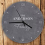 Personalised Family Slate Clock, thumbnail 2 of 3