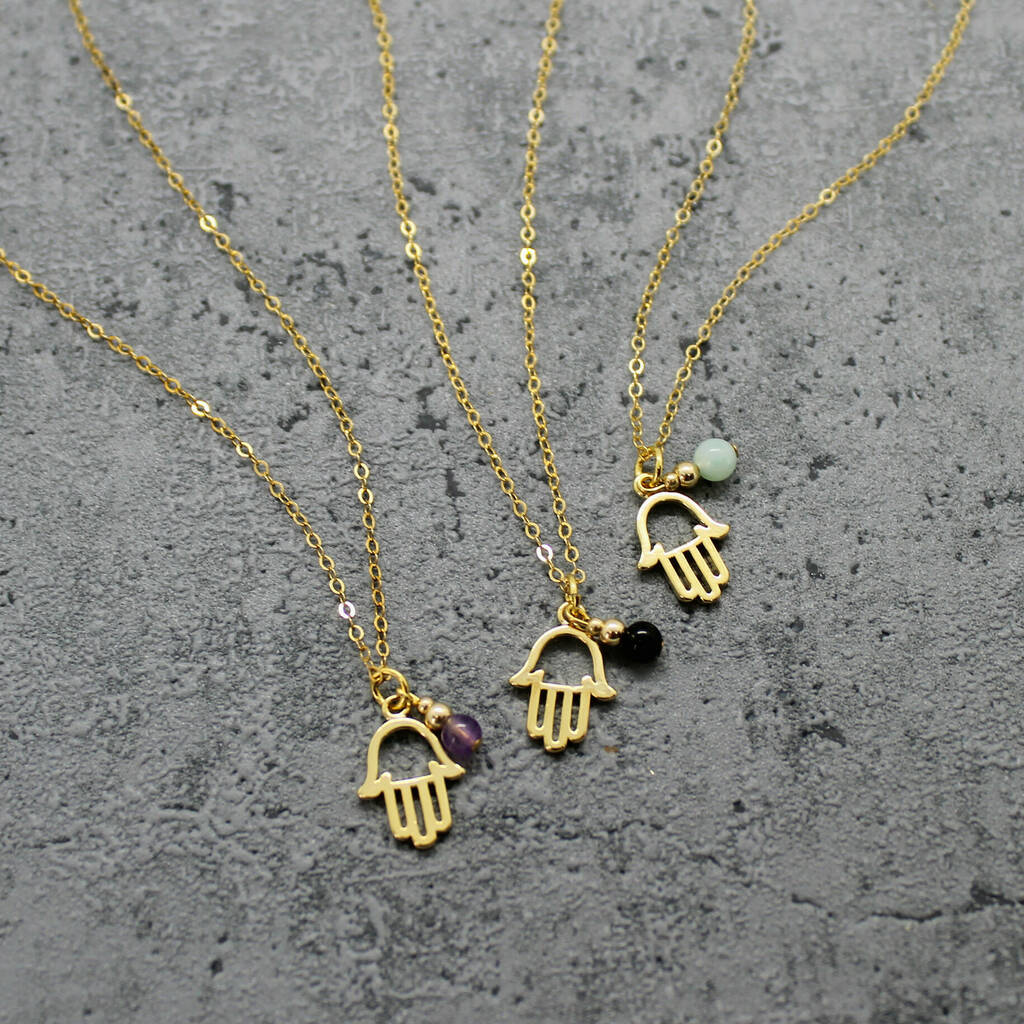 Hamsa Charm Necklace By Mara Studio