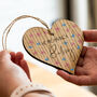 We Are Having A Baby Hanging Wood Heart, thumbnail 1 of 3
