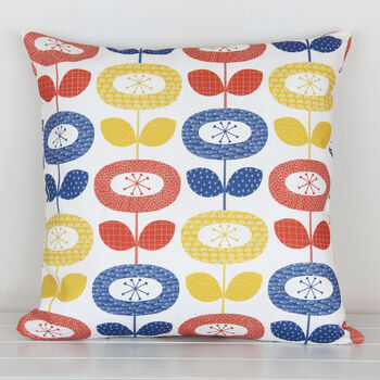 Bloom Pattern Cushion In Bright Or Pastel, 2 of 4