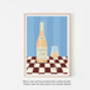 Chicken Wine Rose Art Print, thumbnail 2 of 3