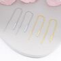 Sterling Silver Vertical Bar Ear Threader, thumbnail 1 of 12