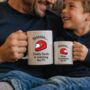 Personalised Daddy And Me Watching F1 Mugs, thumbnail 1 of 7