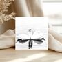 Swans Together Hand Drawn Greeting Card, thumbnail 4 of 7