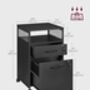 Filing Cabinet On Wheels With Two Lockable Drawers, thumbnail 2 of 9