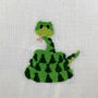 Childrens Rainforest Embroidered Oblong Nursery Cushion, thumbnail 4 of 5