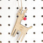 Wooden Reindeer Christmas Decoration, thumbnail 4 of 6