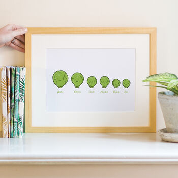 Brussel Sprout Family Print, 2 of 6