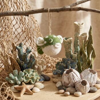 Handmade Felt Puffer Fish Decoration, 5 of 5