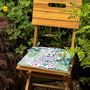 Water Resistant Garden Chair Seat Pads Cottage White, thumbnail 3 of 5
