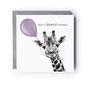 Have A Giraffic Birthday Giraffe Card, thumbnail 2 of 6