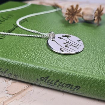 Sterling Silver Poppy Fields Necklace, 2 of 5