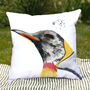 Inky Penguin Outdoor Cushion For Garden Furniture, thumbnail 3 of 8