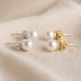 Swarovski Pearl Stud Earrings, thumbnail 3 of 7