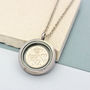 Dates 1928 To 1967 Sixpence Glass Locket Necklace, thumbnail 6 of 12