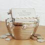 Personalised Silver Plated Noah's Ark Money Box, thumbnail 1 of 4