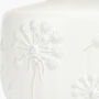 White Small Floral Ceramic Table Lamp, thumbnail 6 of 9