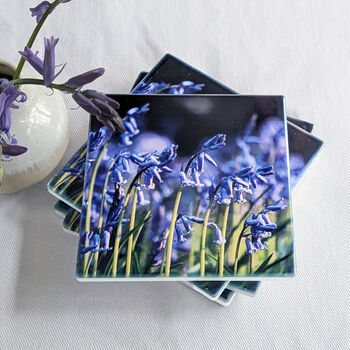 Bluebell Ceramic Coasters Set Of Four, 2 of 5