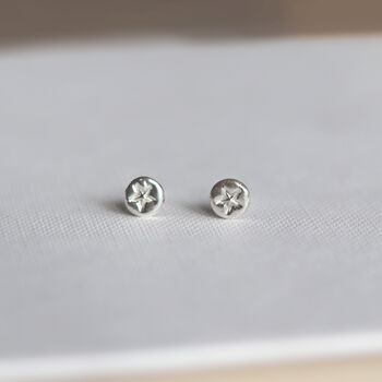 Silver Star Stamp Studs, 2 of 5