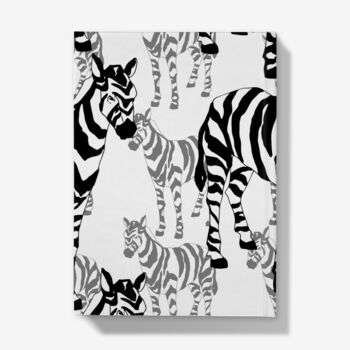 A5 Hardback Notebook Featuring A Zebra Design, 4 of 4