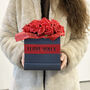 Valentine's Day Personalised Rose Hat Box Flower Gift, thumbnail 3 of 12
