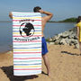 Personalised Travel Beach Towel, thumbnail 1 of 1