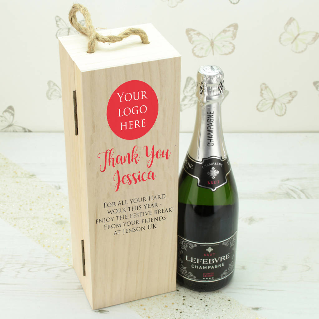 Personalised Corporate Gift Wooden Bottle Box By Dreams To Reality Personalised Corporate Gift Wooden Bottle Box