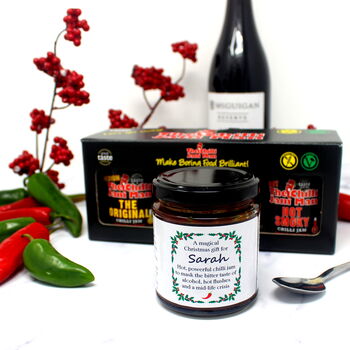 'Middle Aged Christmas' Personalised Chilli Jam, 2 of 7