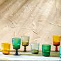 Colourful Ribbed Wine And Water Glasses, thumbnail 1 of 2