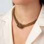 Antique Finish Beaded Knot Necklace, thumbnail 2 of 3