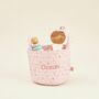 Personalised Small Pink Polka Dot Storage Bag, thumbnail 1 of 4