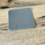 Personalised Stamped Leather Coaster, Grey, thumbnail 11 of 12
