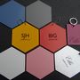 Large Hexagon Personalised Leather Luggage Tag, thumbnail 6 of 7