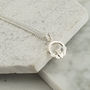 Symbol Of Love Claddagh Necklace In Silver, thumbnail 1 of 5