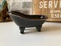 Black Ceramic Soap Dish Claw Foot Bath Design Drainage, thumbnail 1 of 5