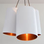 Brushed Copper Lined Drum Lampshade 40 Colours, thumbnail 4 of 12