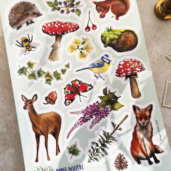 Woodland Vinyl Sticker Sheet, 4 of 4