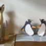 Penguins In Love At Winter Christmas Greetings Card, thumbnail 2 of 3