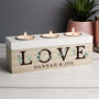 Personalised Botanical Love Triple Tealight Holder Box, thumbnail 3 of 4