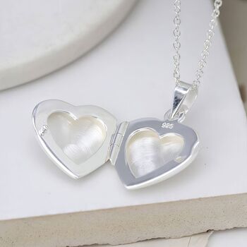 Personalised Heart Locket In Sterling Silver, 2 of 12