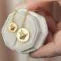 Small Flying Bee Coin Necklace, thumbnail 1 of 5