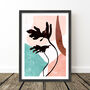 Terrazzo Palm Leaf Abstract Art Print, thumbnail 6 of 8