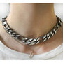 Chunky Chain And Swarovski Crystal Necklace, thumbnail 1 of 3