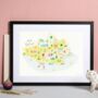 Personalised Dorset Map: Add Favourite Places, thumbnail 1 of 4