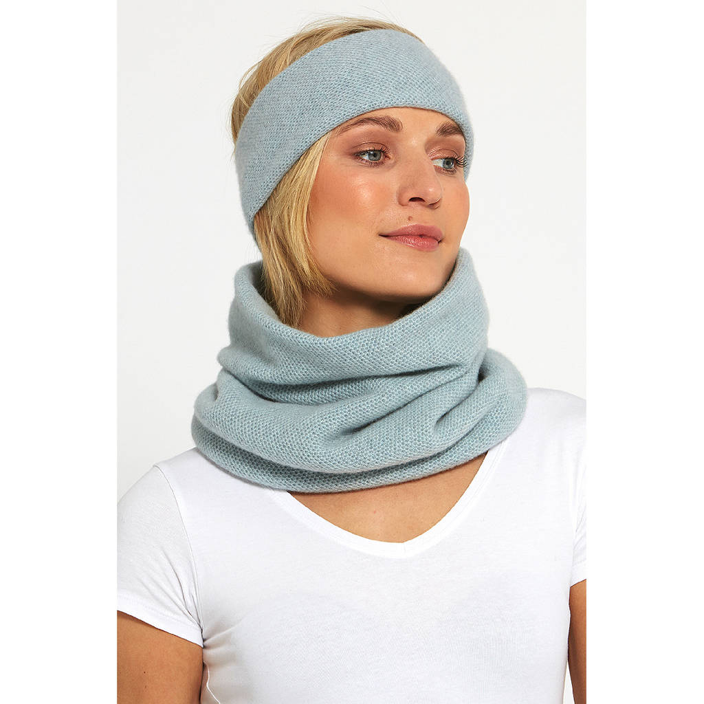textured cashmere snood by ekotree | notonthehighstreet.com